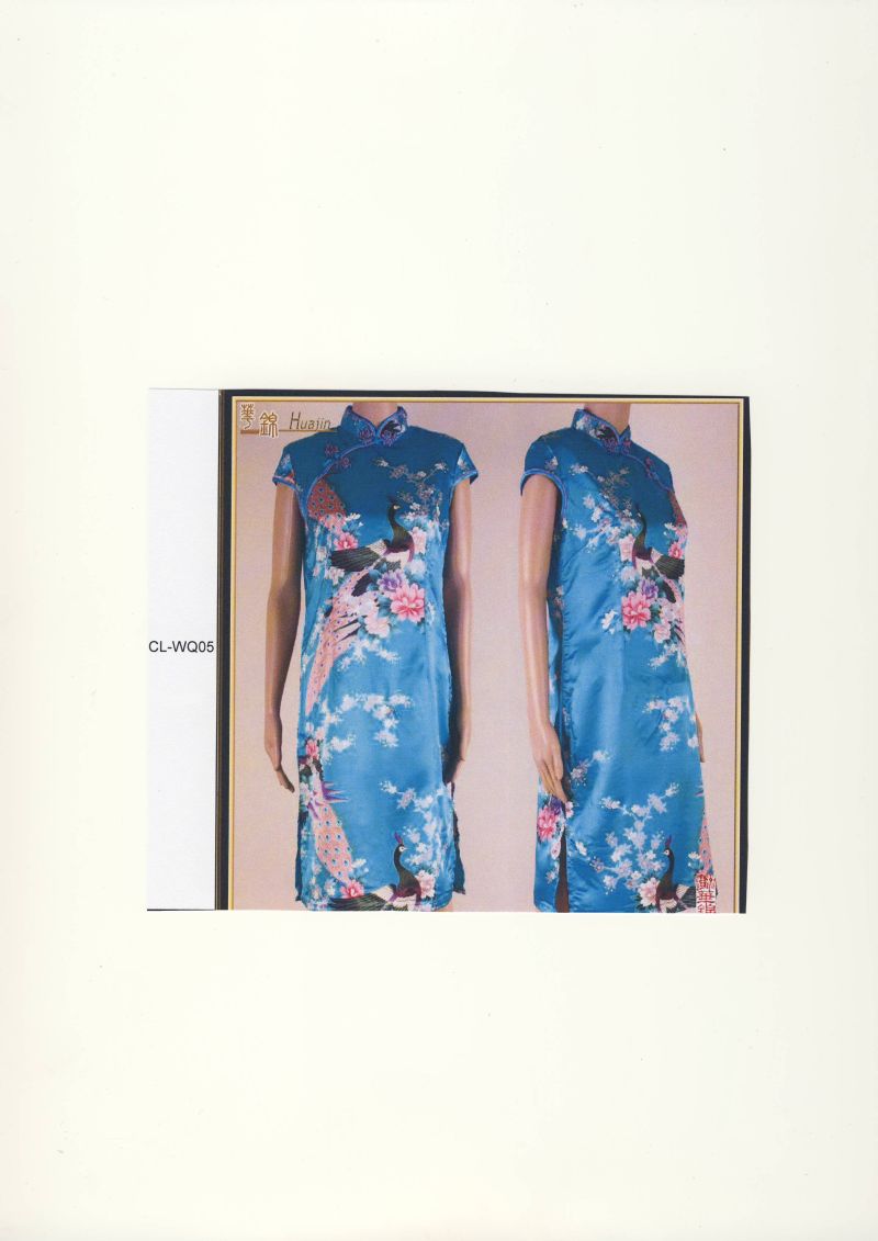 WQ05 China Kleid Satin